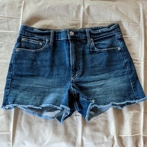 Gap High Rise Cut Off Jean Shorts, Like New, Size 6